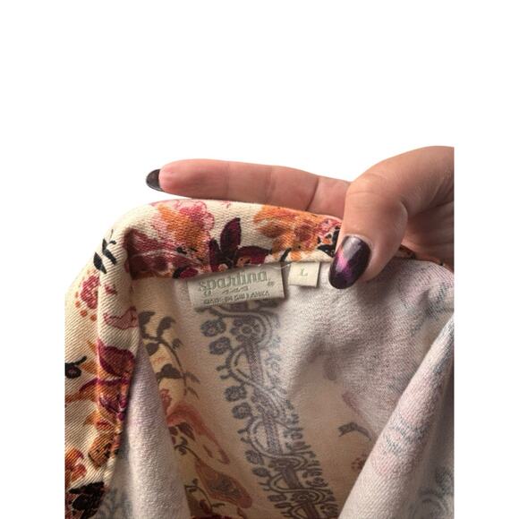 Spartina 449 Catrina Denim Dress in Autumn Linden Thistle Thanksgiving Size L - Picture 7 of 8